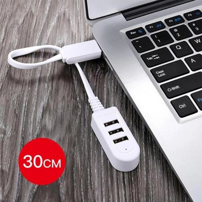 Picture of 3 Port USB Hub Extend Cable 1.2m USB 2.0 Splitter.-Multicolor