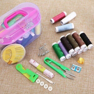 Picture of Portable Household Sewing Kit – 10‑in‑1 Needle & Tool Set-Multicolor