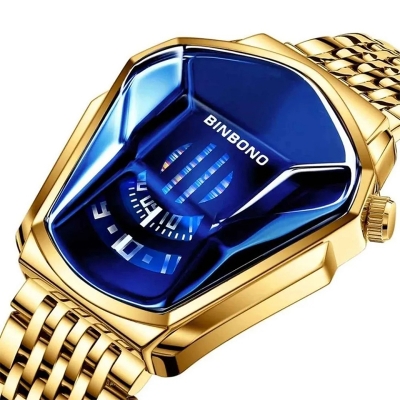 Picture of BINBOND New Quartz men's watch trend market watch style locomotive concept watch men-Size-One Size, Multicolor