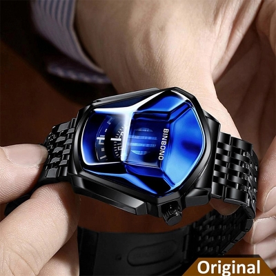 Picture of BINBOND New Quartz men's watch trend market watch style locomotive concept watch men-Size-One Size, Multicolor