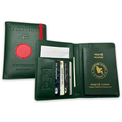 Picture of sonar Bangla passport cover & card Holder For Men/ Women-Size-One Size, Multicolor