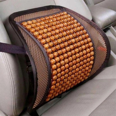 Picture of Back Rest Comfortable Car Seat & Office Chair Massage Back Lumbar Support Black-Multicolor