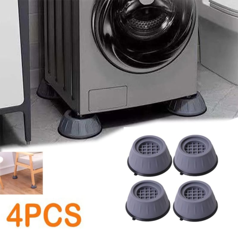 Picture of 4 pcs Anti Vibration Feet Pads Washing Machine Rubber Mat Anti-Vibration Pad Dryer Non-Slip Universal Fixed Washing Machine Stand-Multicolor