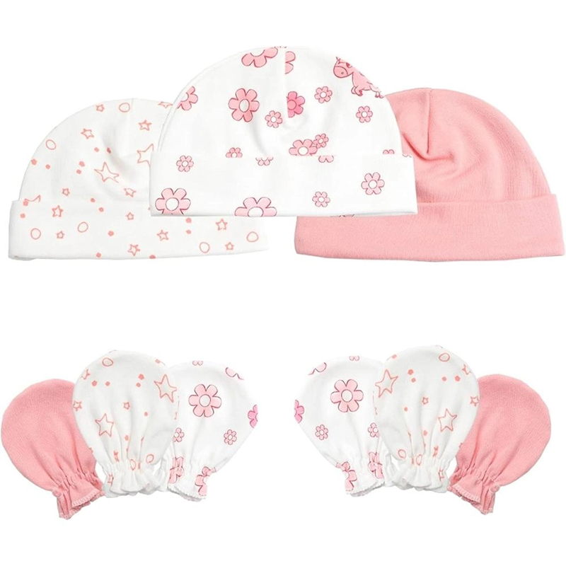 Picture of Newborn Baby Cotton Mitten Set – 0‑6 Months-Multicolor