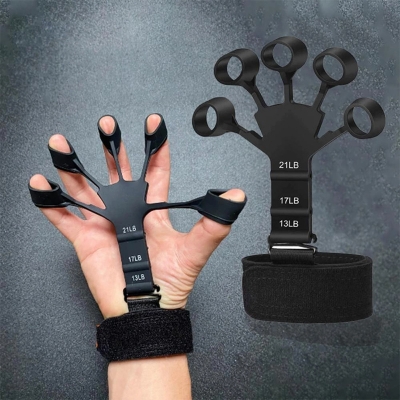 Picture of Finger Gripper Patients Hand Strengthener Finger Flexion And Extension Training-Black