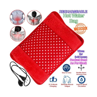 Picture of Electric Hot Water Bag Pain Remover - Multicolour - Hot Water Bag - hot water bag-Multicolor