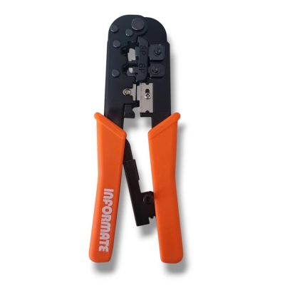 Picture of MODULAR CRIMPING TOOL INFORMATION RJ45, RJ11 WITH CABLE CUTTER-Multicolor