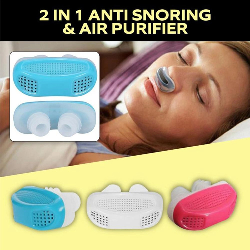 Picture of 2‑in‑1 Anti‑Snoring Silicone Nose Clip-Multicolor