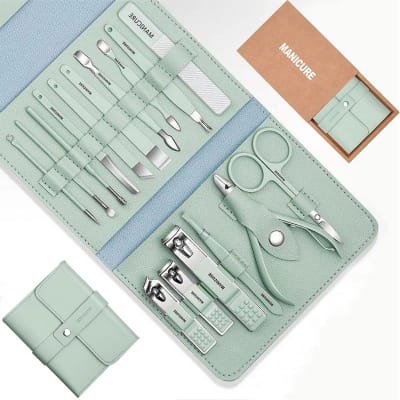 Picture of 16Pcs Manicure Set Stainless Steel Nail Clippers Kit And Pedicure-Multicolor