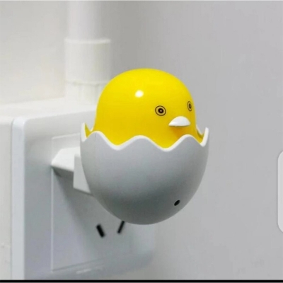 Picture of Yellow Duck With Egg Shape Led Night Light - Table Lamp-Yellow