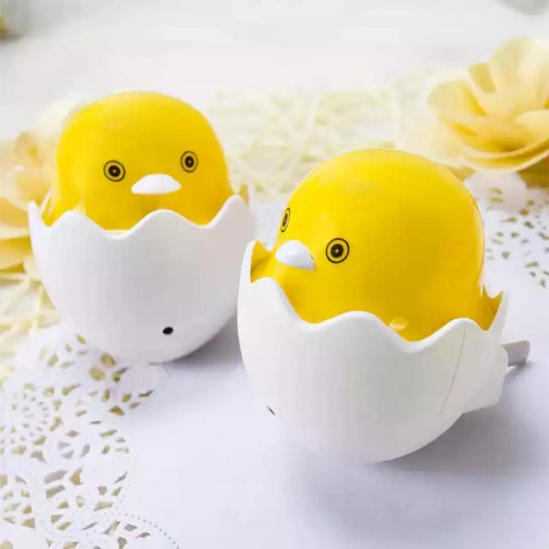 Picture of Yellow Duck With Egg Shape Led Night Light - Table Lamp-Yellow