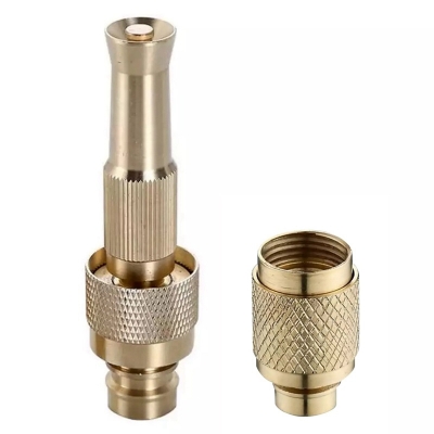 Picture of High Pressure Water Gun Household Pure Copper Direct Spray Gun Flower Watering Tool Adjustable Pressure Washer-Gold