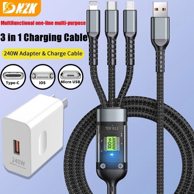 Picture of APG 3‑in‑1 Fast Charging Cable – 100W-BLACK
