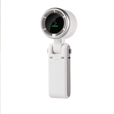 Picture of Turbo Fan Handheld Rechargeable Fan Portable Mini Hand Fan USB Rechargeable Foldable Hanging Neck Fan 3600mAh USB Mini Portable Small Turbo Fan- BRIGHT