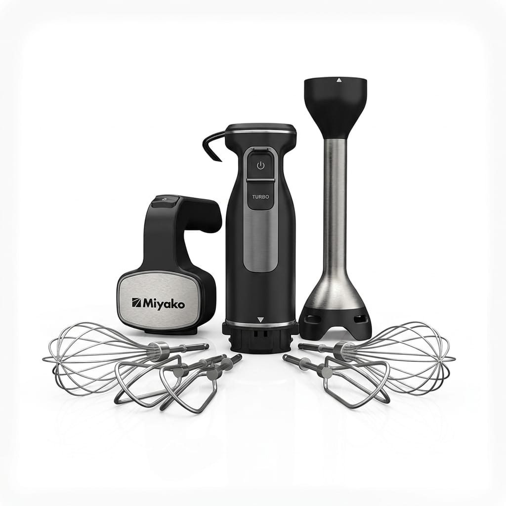Picture of Miyako 1200W Hand Mixer-Blender Combo Egg Beater (HM-5513CX)
