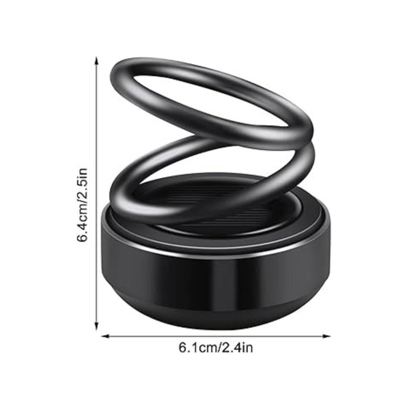 Picture of Double Loop Rotary Suspension Dashboard Perfume - Car/ office desk - Black