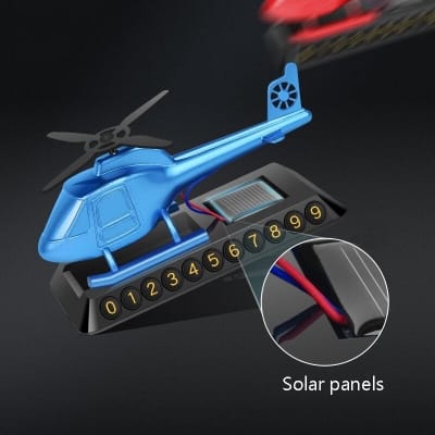 Picture of Solar plane creative technology helicopter car fragrance perfume bottle car toy ornaments Solar rotation