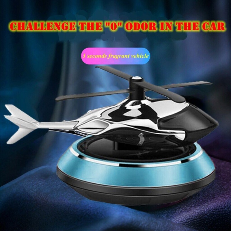 Picture of Car Aromatherapy Solid Balm Solar Energy Helicopter Ornaments Decoration Auto Perfume Air Outlet Fragrance