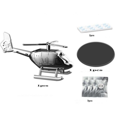 Picture of Solar plane creative technology helicopter car fragrance perfume bottle car toy ornaments Solar rotation