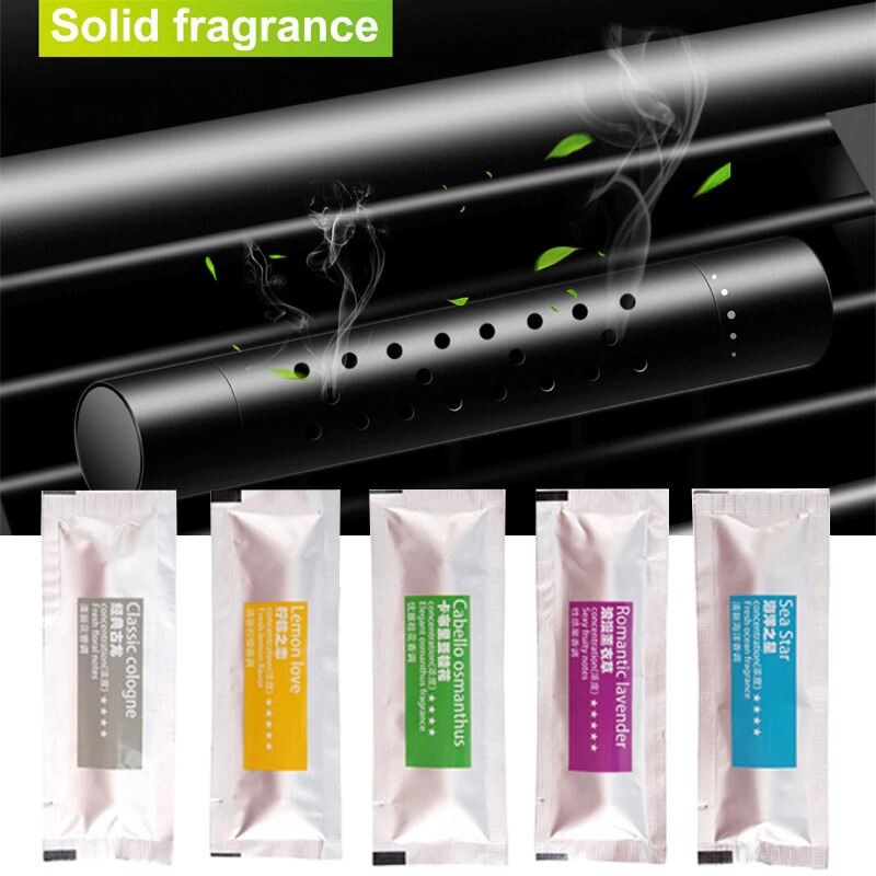Picture of Car Interior Air Freshener Vent Clip Outlet Air Condition Diffuser Solid Flavoring Perfume Fragrance Auto Smell for VW Kia Lada 4.7