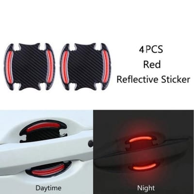 Picture of Car Reflective Car Door Handle Scratches Protective Protector Strips Handle Protection Sticker automobile Universal Accessories