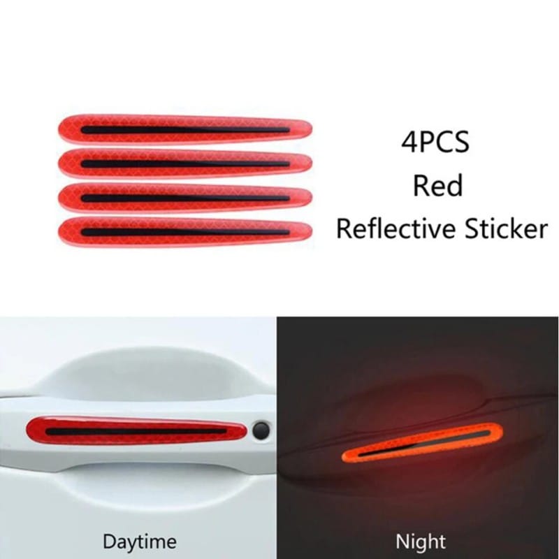 Picture of Car Reflective Car Door Handle Scratches Protective Protector Strips Handle Protection Sticker automobile Universal Accessories