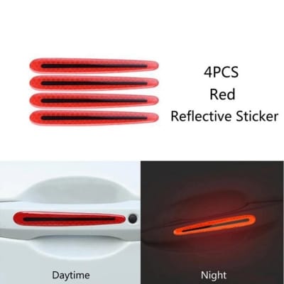 Picture of Car Reflective Car Door Handle Scratches Protective Protector Strips Handle Protection Sticker automobile Universal Accessories