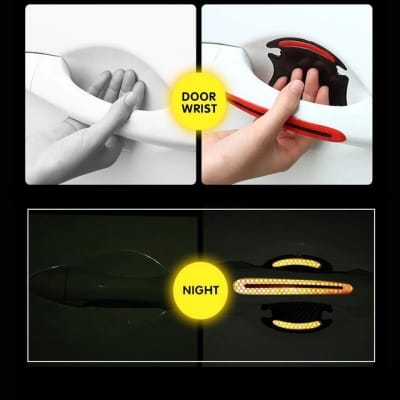 Picture of Car Reflective Car Door Handle Scratches Protective Protector Strips Handle Protection Sticker automobile Universal Accessories