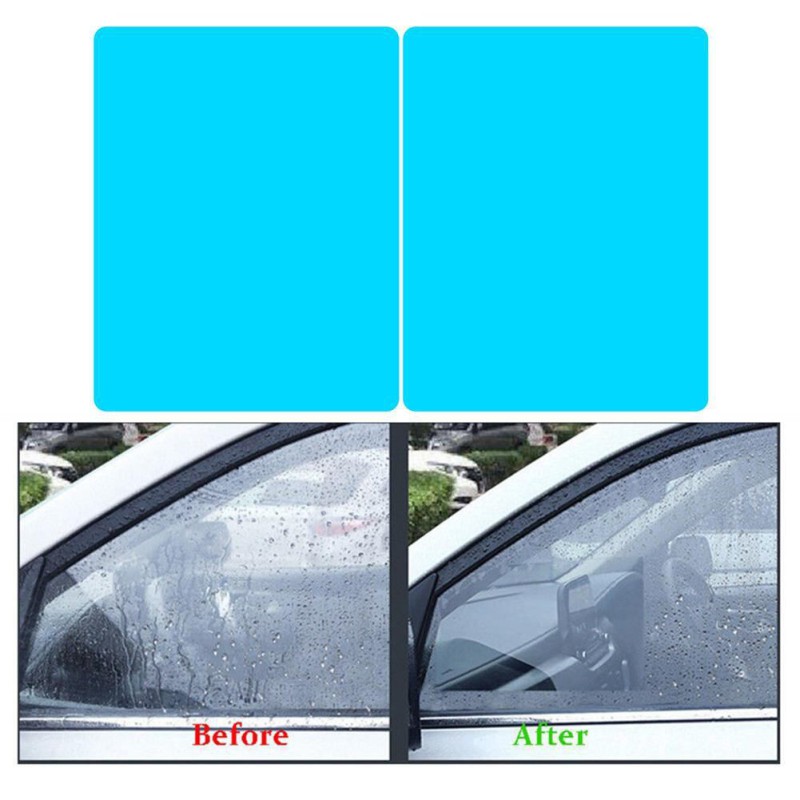 Picture of 4 PCS Car Rearview Mirror Protective Film, HD Anti-Fog Nano Coating Rainproof Film,Car Anti Water