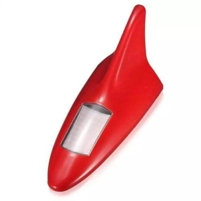 Picture of New Shark Fins Lamp Car Solar Energy Light Lamp - Red