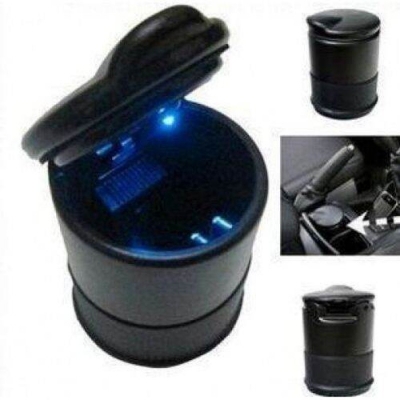 Picture of mini portable led light car ashtray for smoking in the car