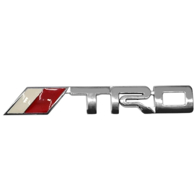 Picture of TRD Chorme Color Logo Car Sticker Monogram Logo - Silver