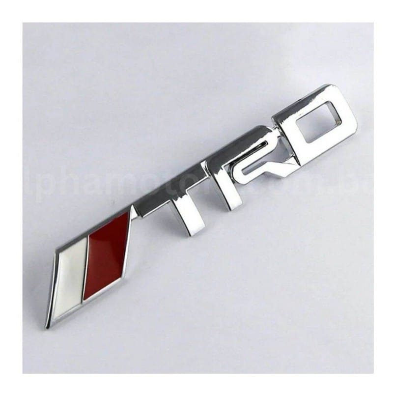 Picture of TRD Chorme Color Logo Car Sticker Monogram Logo - Silver