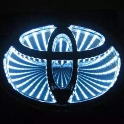 Picture of TOYOTA 3D CAR EMBLEM LED LOGO LIGHTS WHITE