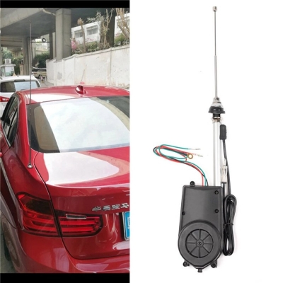 Picture of 1PCS Universal Auto Car Antenna SUV Power Electric Aerial Automatic Antenna Mast AM FM Radio 12V Exterior Shark Vehicle Aerial