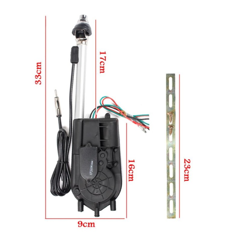 Picture of 1PCS Universal Auto Car Antenna SUV Power Electric Aerial Automatic Antenna Mast AM FM Radio 12V Exterior Shark Vehicle Aerial