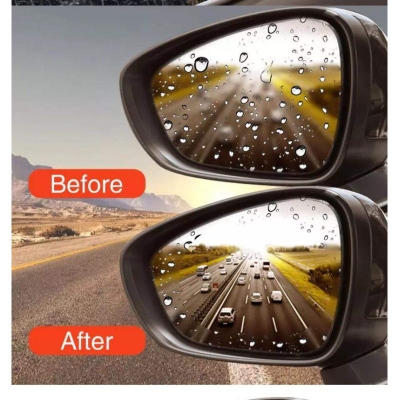 Picture of 2PCS Car Rearview Mirror Protective Film Anti Fog Window Clear Rainproof Rear View Mirror Protective Soft Film Auto Accessories