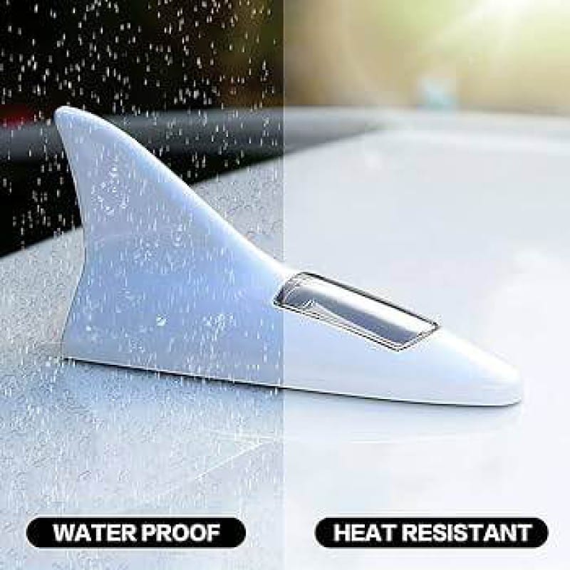 Picture of New Shark Fins Lamp Car Solar Energy Light Lamp - White
