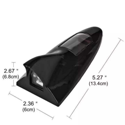 Picture of New Shark Fins Lamp Car Solar Energy Light Lamp - Black