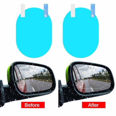 Picture of 2pcs / set Rearview mirror protective film Anti fog Rainproof film for car windows Waterproof membrane