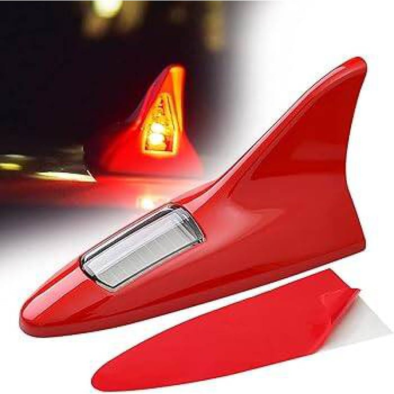 Picture of Waterproof Shark Fin Solar Antenna Red