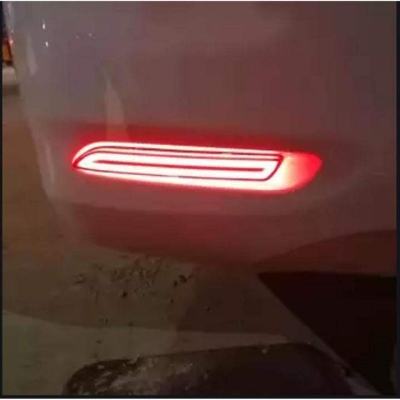 Picture of 1 Pair Car LED Rear Bumper Reflector Brake Lights Red Lamp