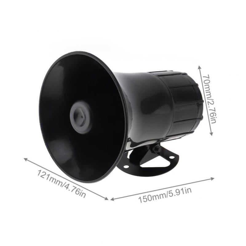 Picture of 50W 12V 3 Sound Car Electronic Warning Siren Motorcycle Alarm Horn Firemen Ambulance Loudspeaker support MIC