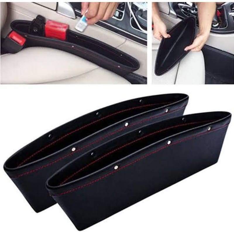 Picture of Car Pu Leather Seat Gap Pocket Catcher - Black (1pcs)