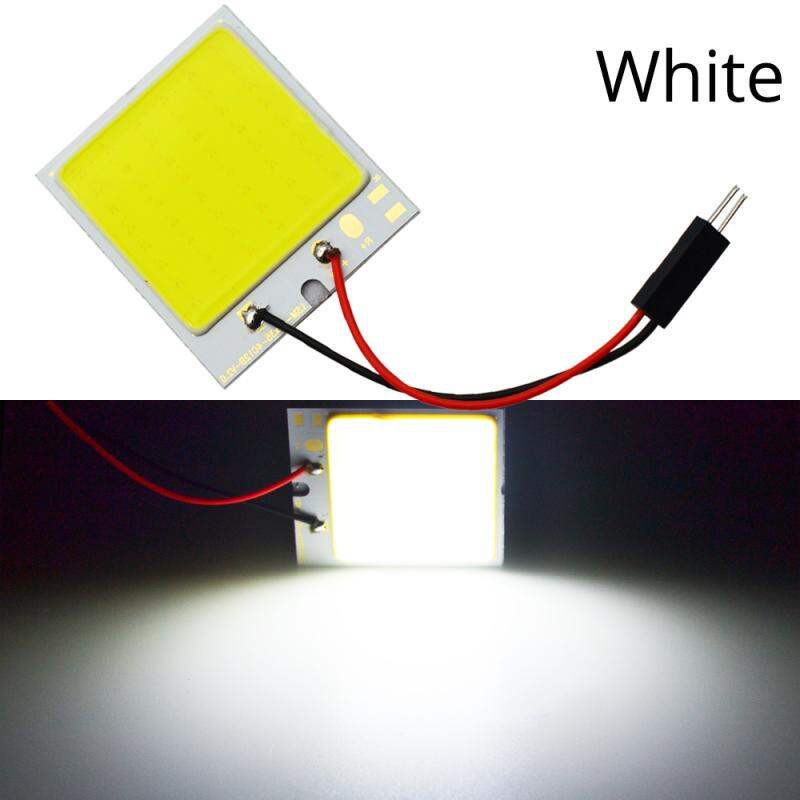 Picture of T10 Adapter Festoon Base COB LED Panel Bulb 24 SMD Car Dome Light Auto Interior Map Roof Reading Lamp Super White DC 12V