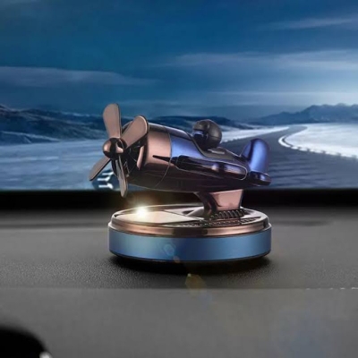 Picture of Fashion Aircraft Styling Car Air Freshener Solar Rotating Custom Car Air Freshener