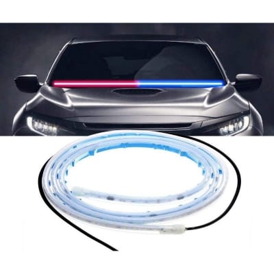 Picture of Car VIP Dashboard Strip Light Red and Blue Flexible Emergency SOS Strip Light Small