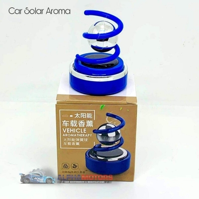 Picture of Car Aromatherapy Diffuser Rings Rotary Air Freshener Dashboard Perfume Solar Auto Car Creative Ornaments W/Spring Suspend Ball