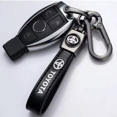 Picture of Leather Car Logo Keychain Toyota Premium Quality