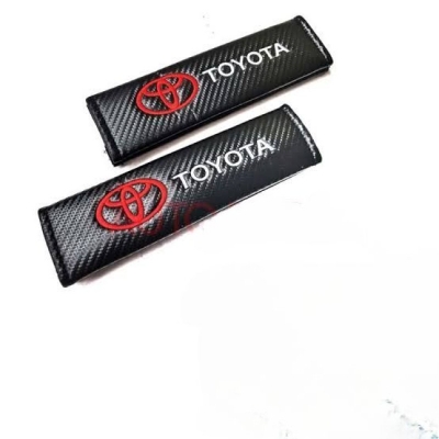 Picture of 2Pcs Car Safety Seat Belt Shoulder Pad Cover Cushion Harness Comfortable Driving - Black